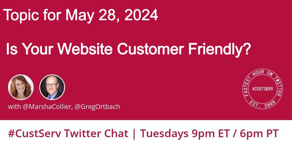 Hope you can join us in 30 minutes at the #custserv chat! @billquiseng, @C_DeSantis, @deepak77, @dekebridges, @GailDavvis, @ideakid88, @imacsweb, @Jedhunter1, @Kathrynclang, @KevinOinSC, @KindraCotton, @Maewmb, @MarkC_Avgi, @mike_nunes, @milguy23, @mzayfert, @NealWoodson,