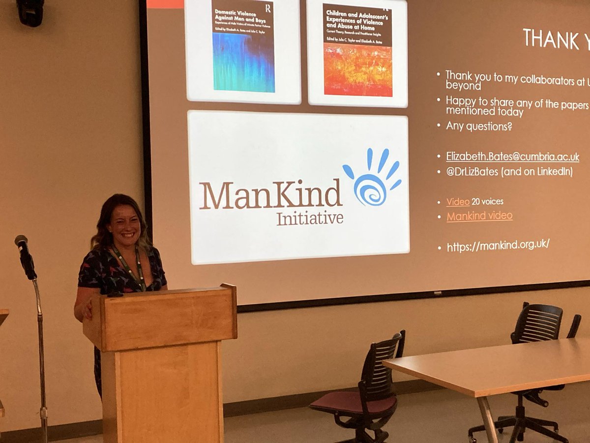 Really enjoyed my talk at the Violence and Aggression symposium at the University of Saskatchewan. Even though a few people walked out at the beginning when I said gender wasn't the most important factor in understanding domestic abuse...oh well, I am used to having that effect!