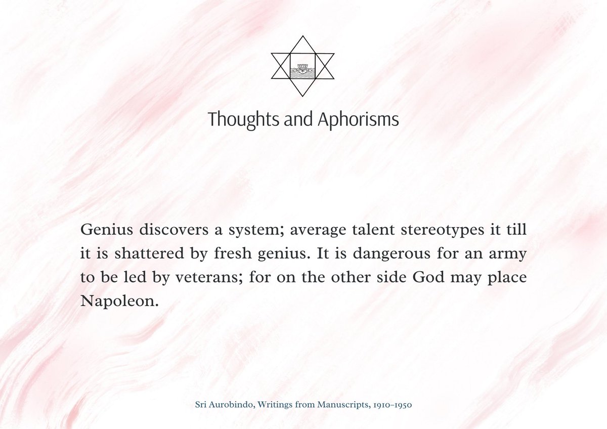 Sri Aurobindo's 'Thoughts and Aphorisms'

#SriAurobindo #InevitableWord