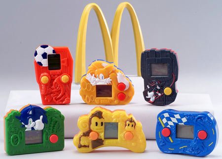 McDonald's SEGA happy meal games (2003)