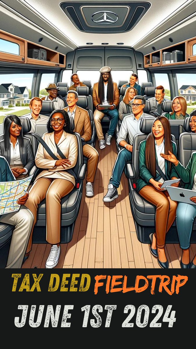 DaveInRealTime's tweet photo. Attention #RealEstate Enthusiasts! #Joinme this Saturday, June 1st, 2024, for an exclusive #TaxDeed Field Trip! We'll be diving deep into the world of tax #deeds exploring potential #investment #opportunities and #networking with fellow #investors
https://t.co/POMfgvMqms https://t.co/1Uuobl8o6C
