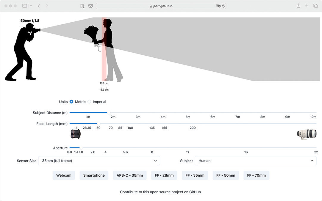 colisscom's tweet image. iPhoneでの撮影もこれでばっちり！
スマホやデジカメで被写界深度がどのように変化するかが分かる無料ツール -Depth Of Field Simulator

coliss.com/articles/build…