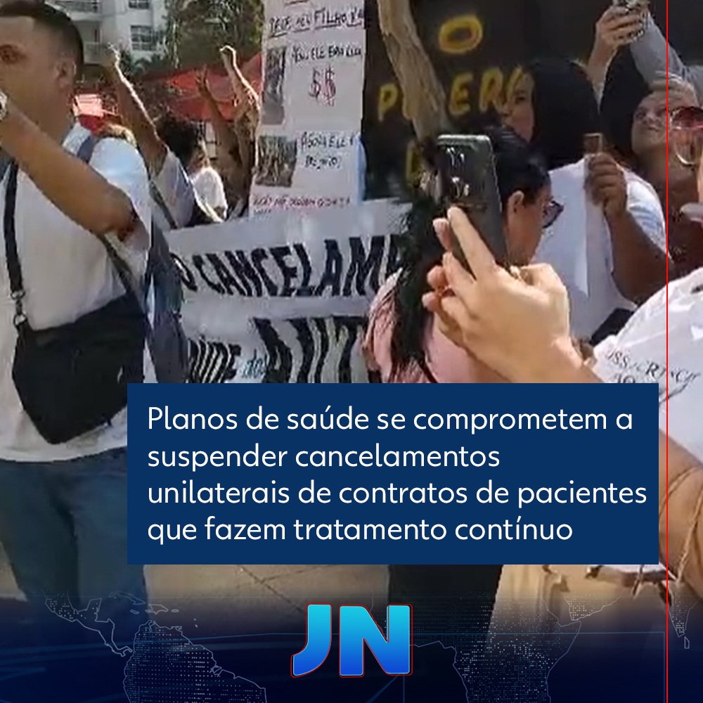 Representantes de operadoras de plano de saúde se comprometeram a suspender cancelamentos unilaterais de contratos de pacientes que fazem tratamento contínuo. O acordo foi fechado em uma reunião com o presidente da Câmara dos Deputados, Arthur Lira. glo.bo/453mtT0 #JN