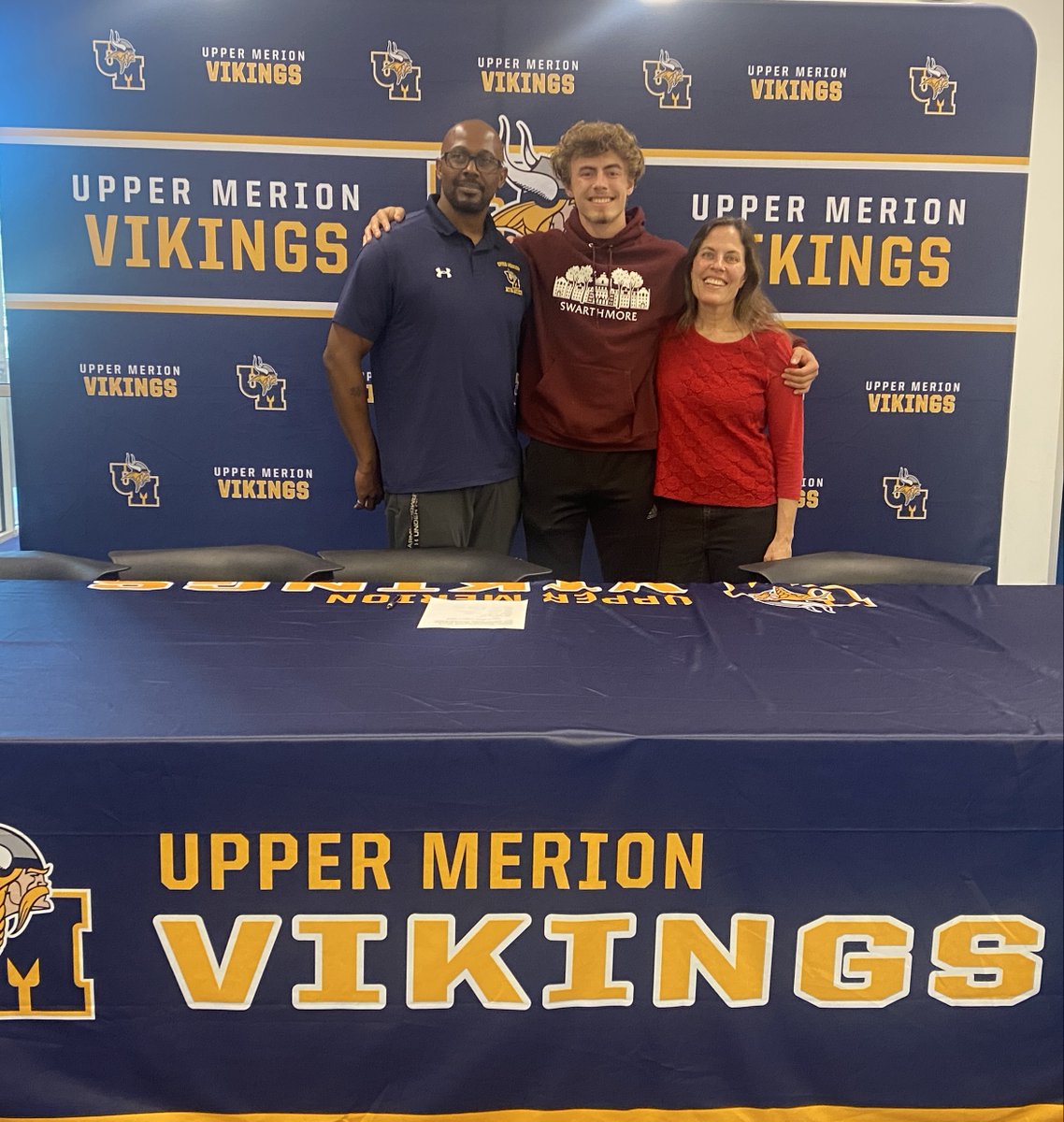 Viking Nation.  It's Signing Day.  Congratulations to Alan Nichols who will be a member of the Track and Field team at Swarthmore College next year.  #VikingPride