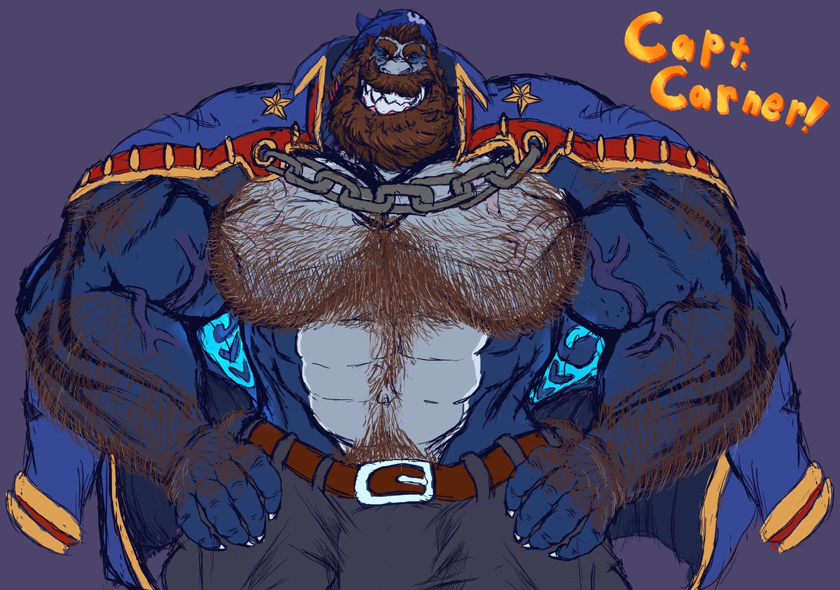 AsteronDraws's tweet photo. A very slight redesign of my OC Captain Carner, He’s my pirate captain! As such I gave him new clothes to fit

He’s a very confident fellow who wants to adventure to new lands, bit of a one sided rivalry with Dravan (Asteron’s dad) loves showing off. Leader of Velaport city too! https://t.co/gYwYhZYPJ7