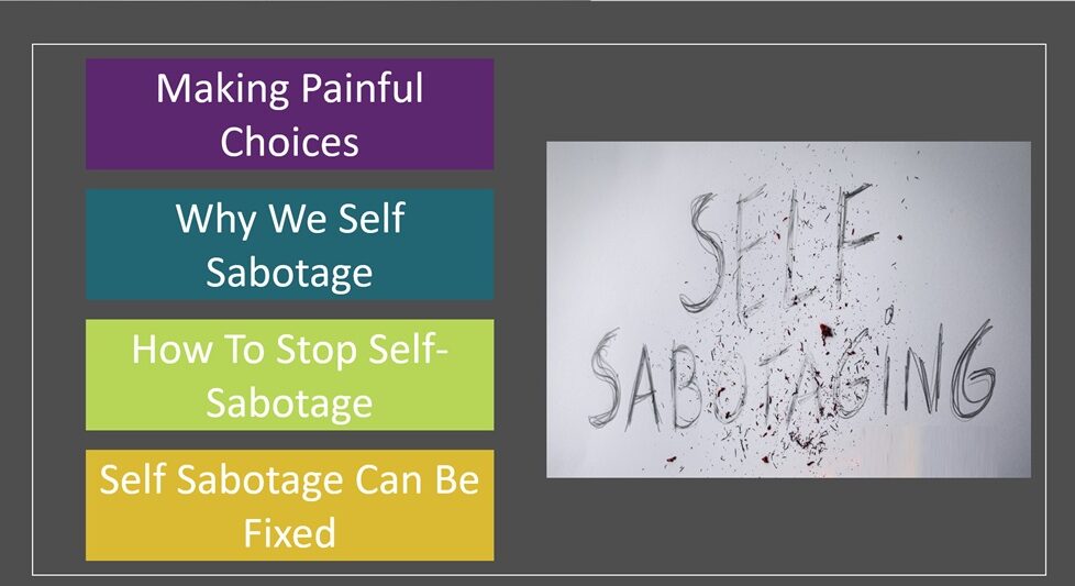 Here I describe how I recognised the painful choices I was making and what I learned through overcoming self-sabotage: Understanding and Overcoming The Pain Of Self-Sabotage bit.ly/3KjaVBE @pdiscoveryuk #personalgrowth #self-sabotage #impostersyndrome #development