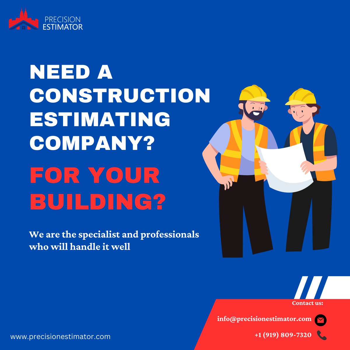 Precisionestllc's tweet photo. Need a reliable construction estimating company for your building project? Precision Estimator, LLC provides accurate estimates, quick turnaround times, and affordable prices.

#precisionestimatorllc #bidcostestimating #digitalestimating #internationalestimating #estimationhub https://t.co/NASy0YUxsU