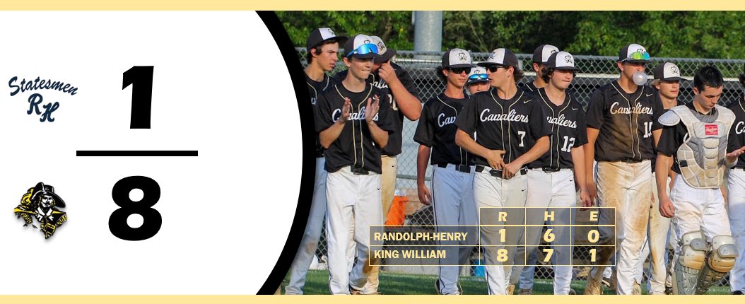 Clinched a Class 2 State Tournament bid and we will host Poquoson on Thursday for the Region 2A Championship❗️⚾️