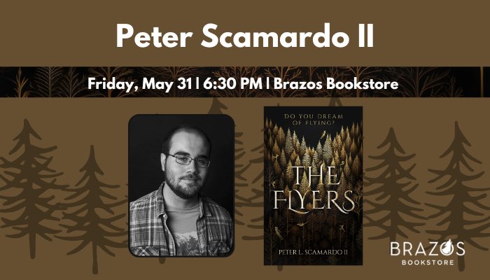 On Friday, May 31, I will cap off The Flyers book tour at Brazos Bookstore starting at 6:30pm. Can’t wait to head back to H-town to cap off a project 10 years in the making. Time to believe in faeries one more time. @WritersLeague @BrazosBookstore brazosbookstore.com/event/person-p…