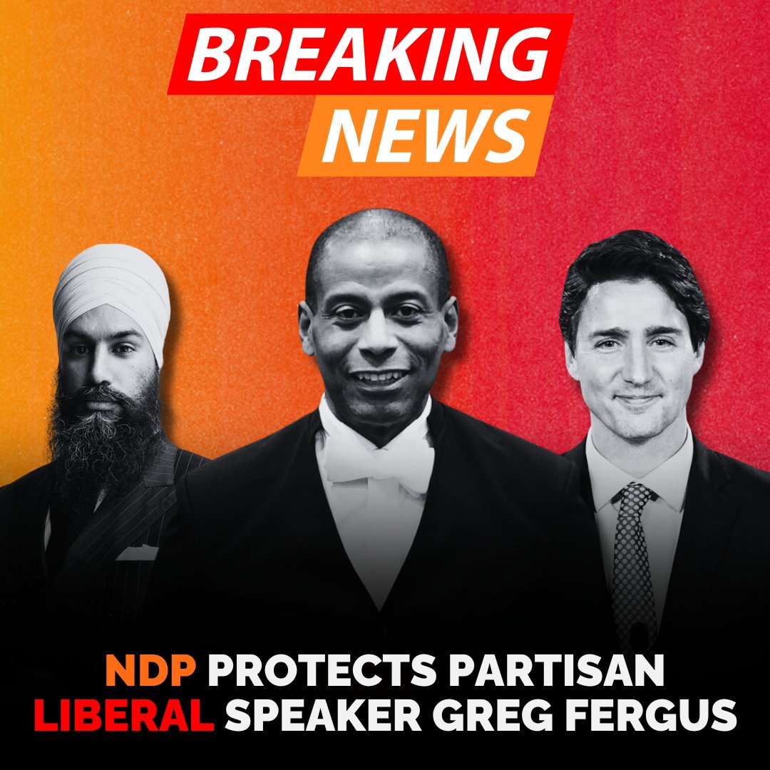 CPC_HQ's tweet image. BREAKING🚨‼️

The NDP votes to protect and prop-up partisan Liberal Speaker Greg Fergus.

This biased referee is just like the rest of the Liberal-NDP coalition: not worth the cost.