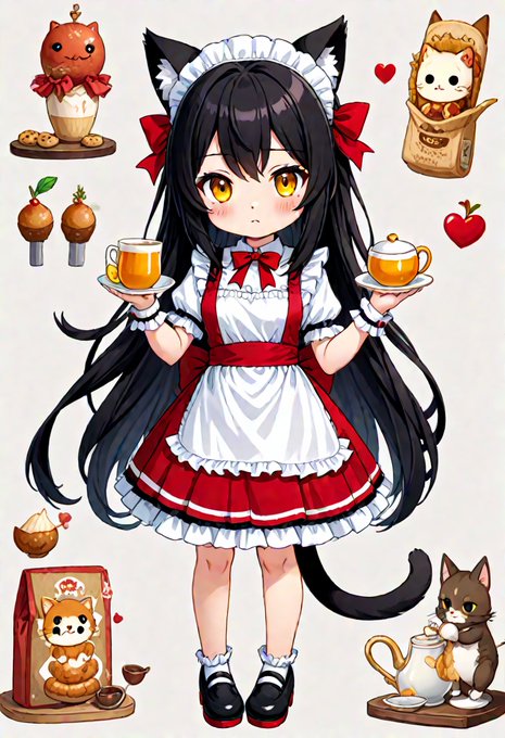 「cat ears tail」 illustration images(Latest)