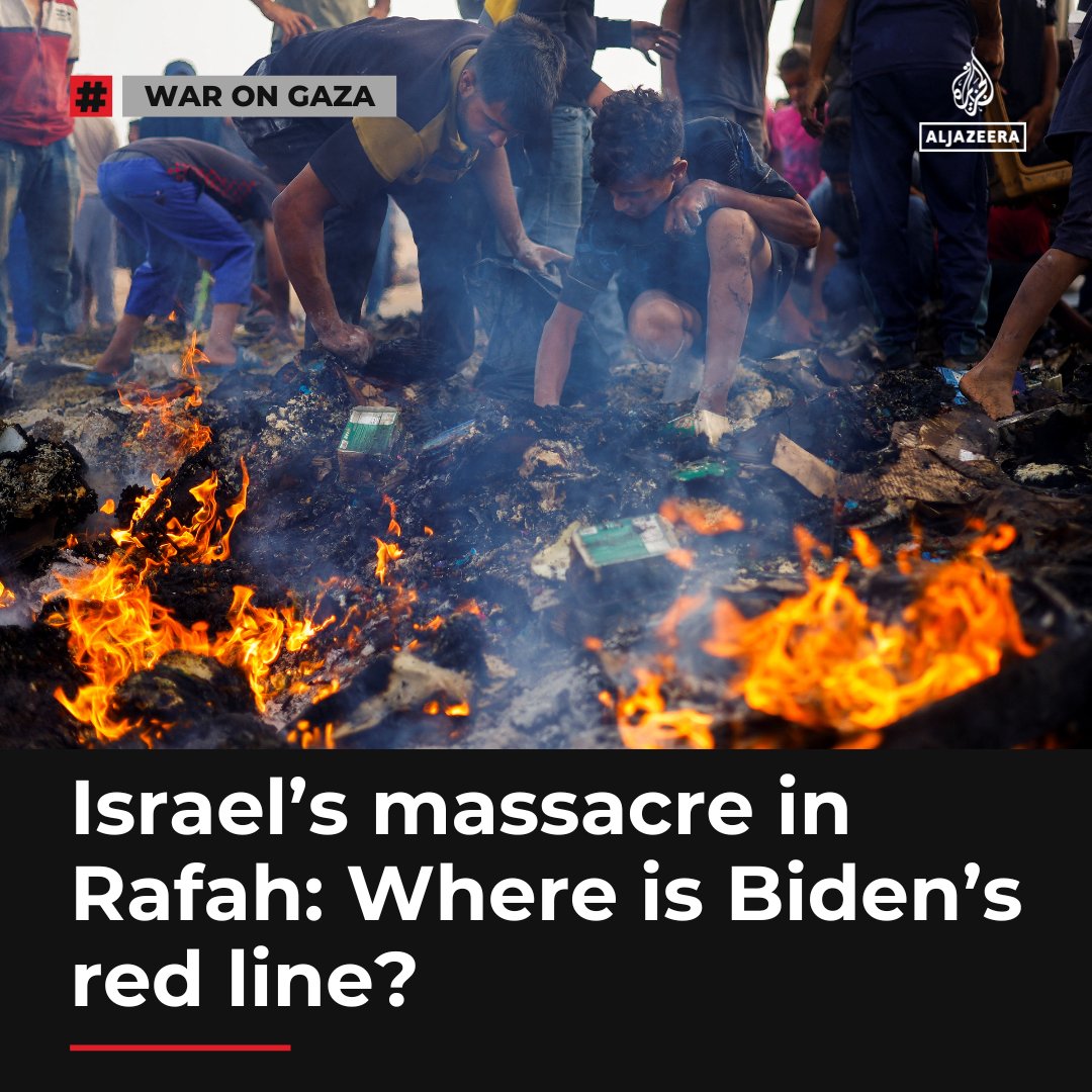 Biden is allowing Israel to ‘operate with impunity’ despite his warnings against an assault on Rafah, activists say aje.io/v6xbfq