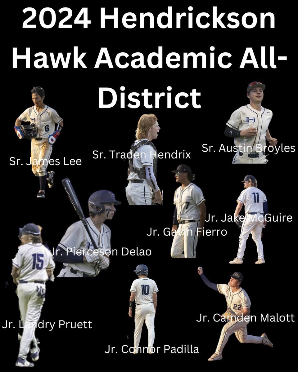 Congrats to all of the Hawks that not only excelled on the Baseball Field, but also the classroom. #academicexcellence #90orbetteraverage #allaroundathlete #studentfirst