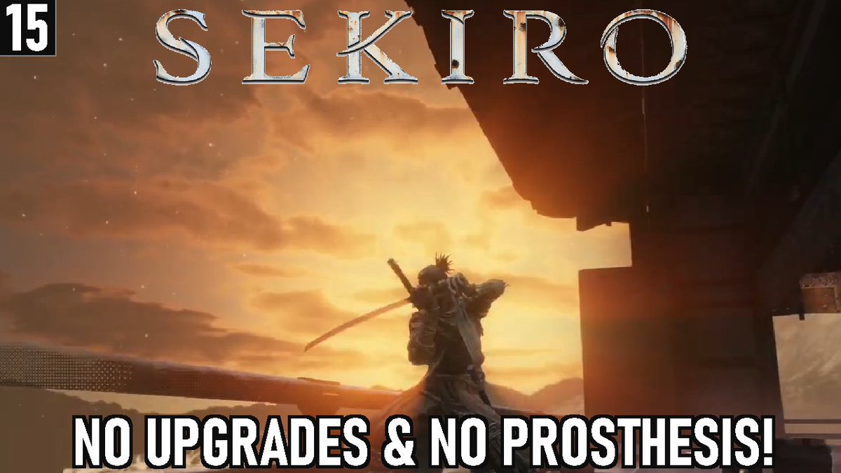🔴Our #ChallengeRun of Sekiro continues as we continue battling Emma the Gentle Blade and Isshin! How far can I get without using skill points, damage upgrades, or the prosthesis? Let's find out! youtu.be/csq-QUD4k4k 

#SEKIRO #twitchaffiliate