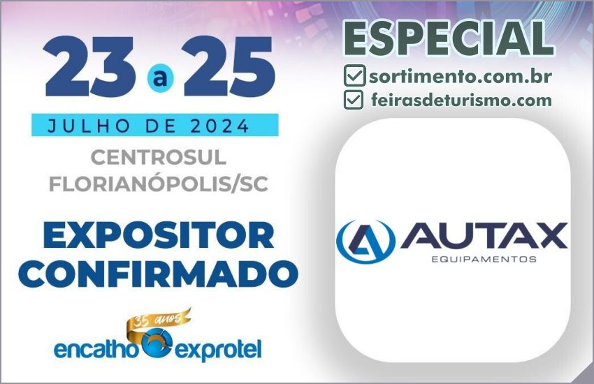 Expositores Encatho & Exprotel 2024
Autax Latinoamerica – inovação e soluções para lavanderias na hotelaria

sortimentos.com.br/programacao-en…

#Lavanderias #AutaxLatinoamerica
#Hotelaria #Florianópolis #Turismo #FeiradeTurismo #feiraparahotelaria #Hoteleiro #ABIH #EncathoeExprotel