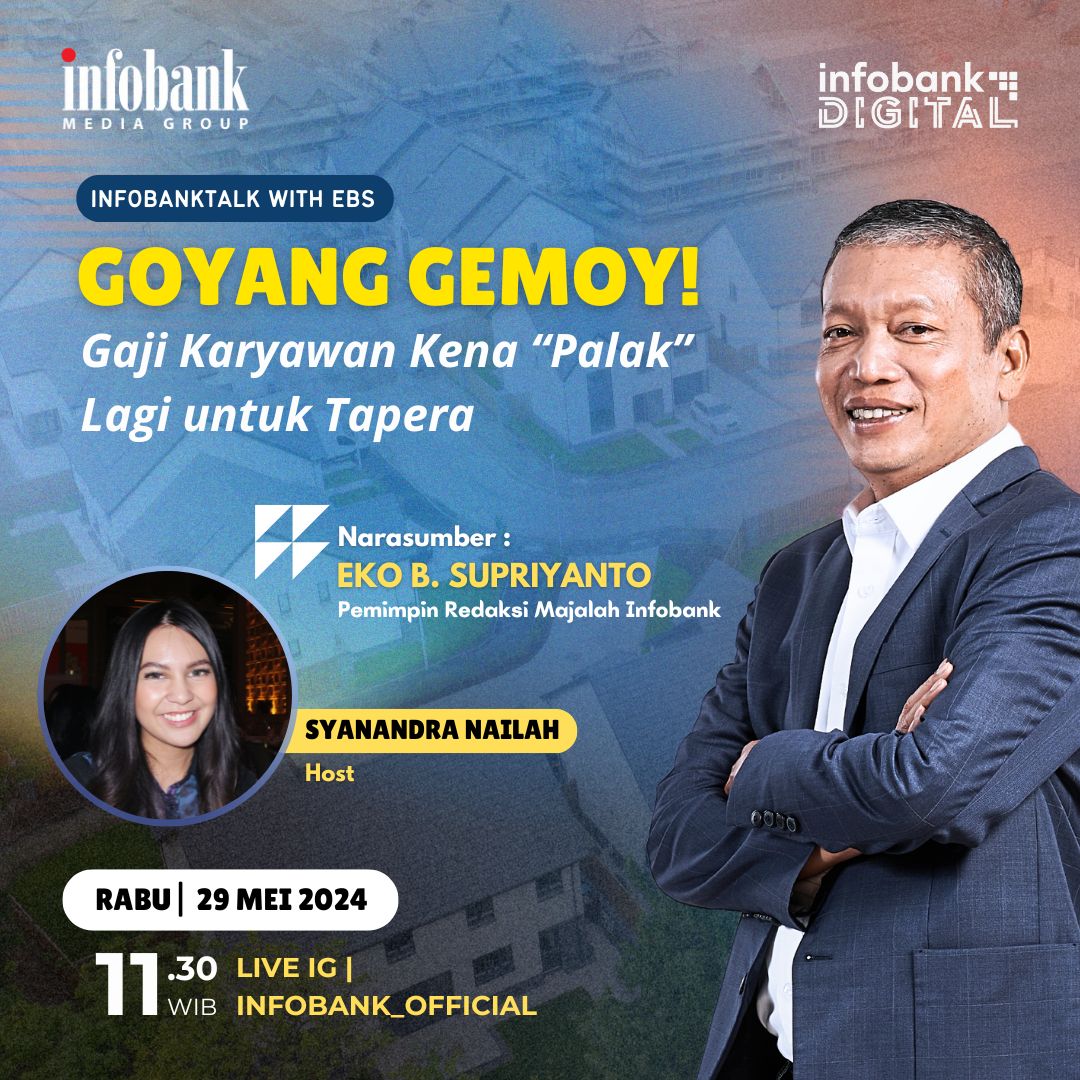 Saksikan obrolan seru INFOBANKTALK WITH EBS - Goyang Gemoy! Gaji Karyawan Kena “Palak” Lagi untuk Tapera

🗓 Rabu, 28 Mei 2024
⏰ Pukul 11.30 WIB
📍 Live Instagram infobank_official

#infobank #bank #banking #perbankan #tapera #tabunganperumahanrakyat #karyawan #gaji #iurantapera