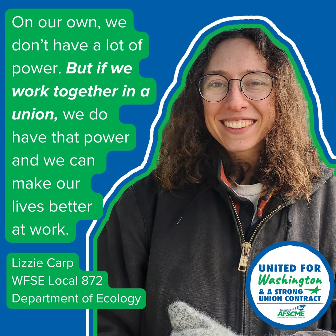 💪 When we work together, we're stronger and more empowered in our workplace!
🚨 Your union ensures that you have backup in every situation. Don't go it alone, go union!
❓ Interested in learning more? Check out wfse.org!
#UnitedForWashington #FairContract