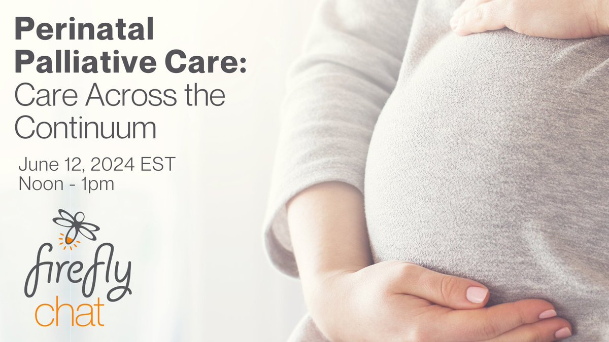 ‍Caring for children with medical complexity can start prior to birth.  

Our panelists will highlight how perinatal palliative care can be the beginning layer of support for families as they navigate their child’s medical journey. 

Click for more info: ppcc-pa.org/firefly-chat