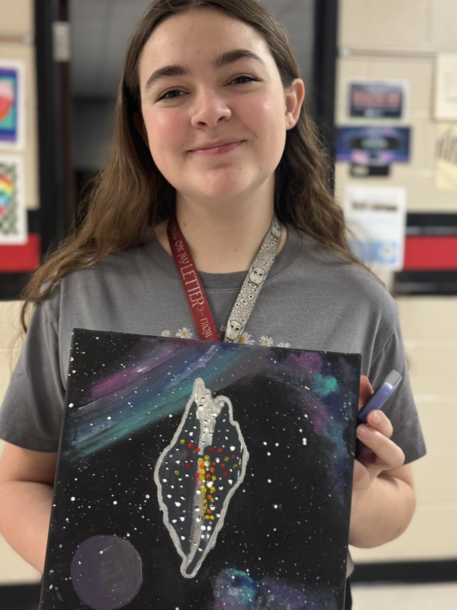 What an amazing gift from an amazing artist! #ShineALight #WMSRTB  #SendItOn #HumbleISDArtists #BeEliteWMS @HumbleISD_WMS @HumbleISD @VisualArtHumble