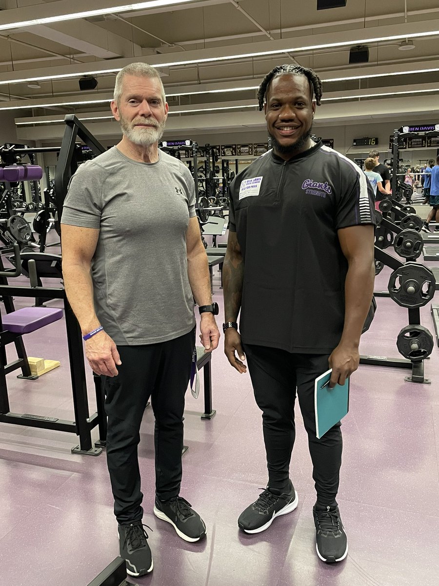 Today was a special day in our weight room as Coach Vanderbush introduced Coach Henry to our student athletes &amp; coaches. We’re excited to welcome Coach Henry, a BD grad, 2014 State Football Champion &amp; Vbush mentee as our new CSCS. Thank you Vbush, you will be missed💜