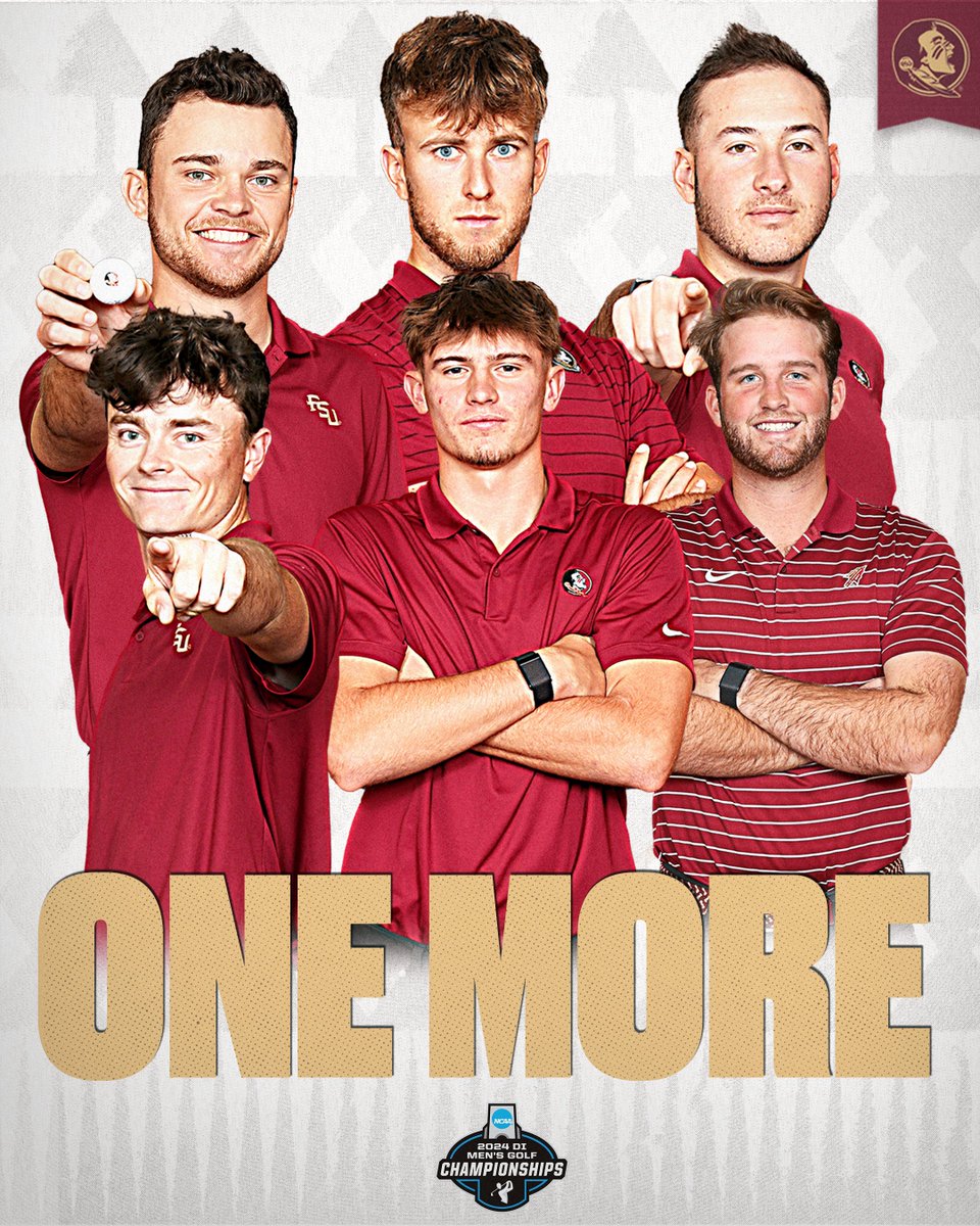 𝐎𝐍𝐄 𝐌𝐎𝐑𝐄 𝐓𝐎 𝐆𝐎! 🍢

For the first time in program history, the Noles are headed to the National Championship Match!

#NCAAGolf | #GoNoles