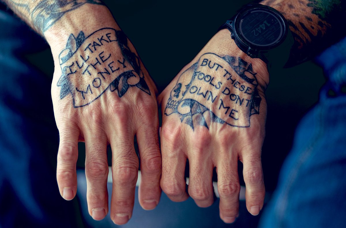 LarryJones's tweet photo. Until you realize this man was paid to lie and is trying to show you with the tattoos he put on his hands with the money he was paid, I can't help you. 

I've tried to tell you since day one this is the biggest take over in American history, and it's going to take what our fathers did to repair it. 

I'm fvcking ready. Let's go!