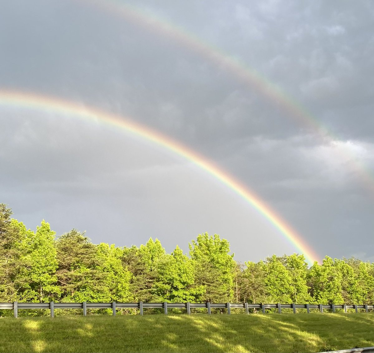 @dougkammerer @amelia_draper @ChuckBell4 Double rainbow along Route 5 near Brandywine, Maryland