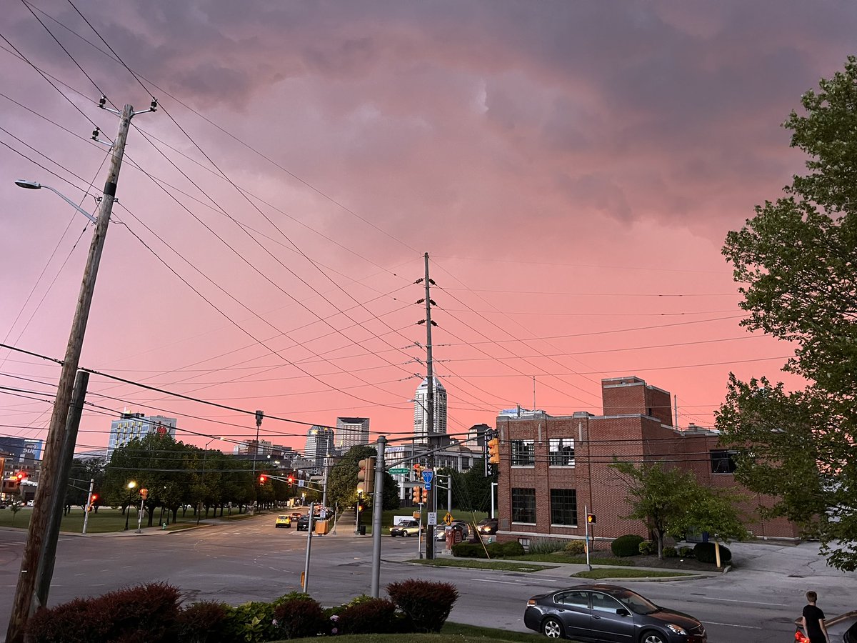 Looks wild downtown Indy. #indianapolis