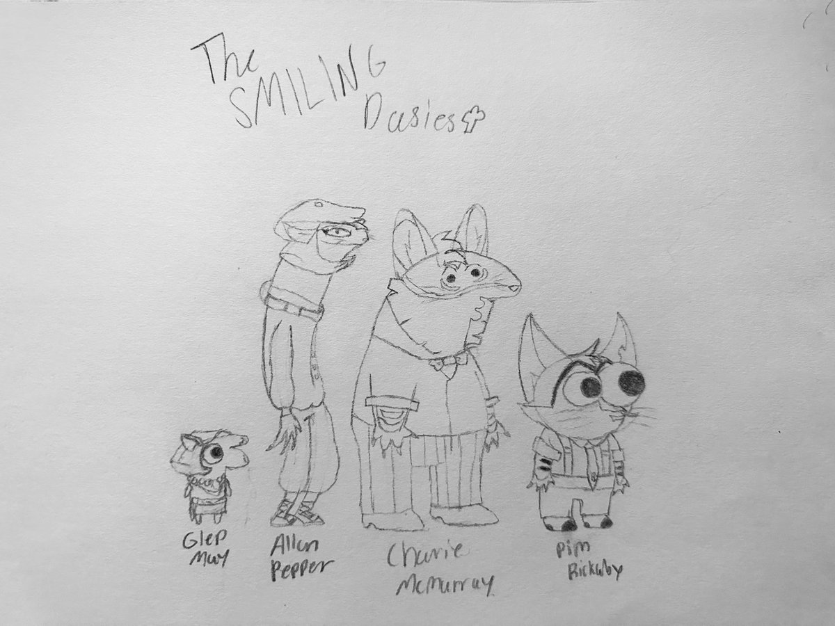 THE SMILING DAISIES Lackadaisy X Smiling Friends #Lackadaisy #LackadaisyCats #smilingfriends