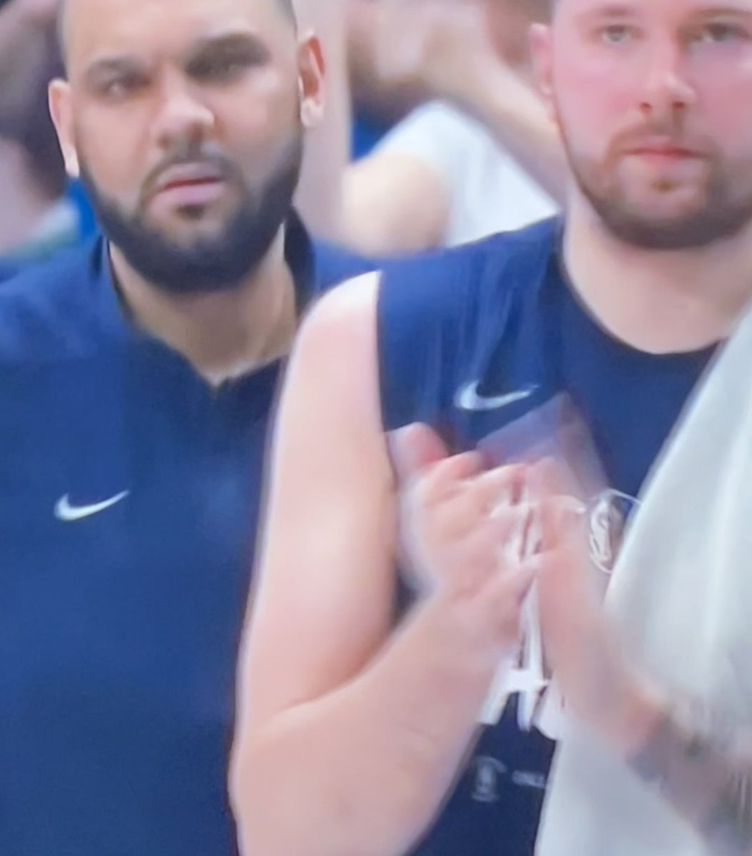 DMen814's tweet photo. I see @THEKIDMERO is coaching on the Mavs https://t.co/0faU1Zv9OK