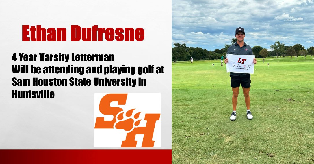 Lake Travis Golf (@ltcavgolf) on Twitter photo Our last Senior Spotlight is on Ethan Dufresne. Ethan is a 4 year Varsity Letterman, a State Champion, and a State Runner-up. He also finished his Junior and Senior years with top 10 individual state finishes. Thanks for the memories Ethan. #JAMODI
<a href="/DufresneEthan/">Ethan Dufresne</a> Our last Senior Spotlight is on Ethan Dufresne. Ethan is a 4 year Varsity Letterman, a State Champion, and a State Runner-up. He also finished his Junior and Senior years with top 10 individual state finishes. Thanks for the memories Ethan. #JAMODI
<a href="/DufresneEthan/">Ethan Dufresne</a>