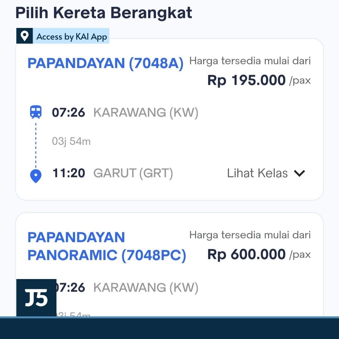Mulai Sabtu, 1 Juni 2024, kereta api Papandayan (Jakarta Gambir - Garut) akan berhenti reguler di Stasiun Karawang. Nomor perjalanan KA Papandayan juga diubah menjadi 7048A sehubungan revisi perhentian kereta api ini.

Pic: screenshot Access By KAI App

#Jalur5