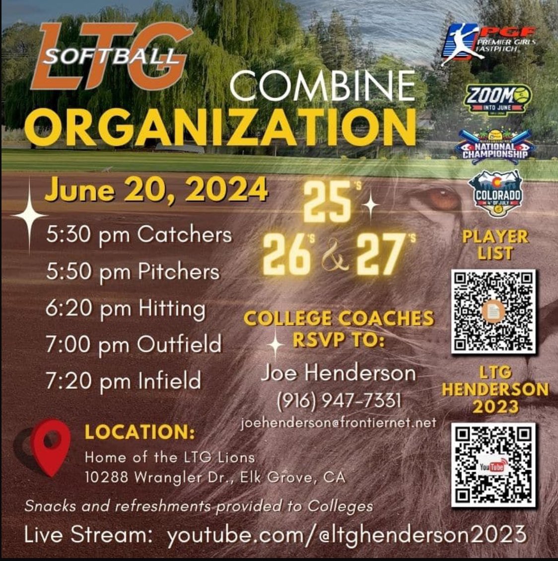 🚨JUNE 20, 2024🚨 Come on out, and see what all the buzz is about! 🦁🧡🥎 #LoveTheGame #Sisterhood