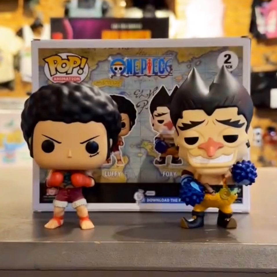 First peek in hand and OOB with the awesome new Luffy and Foxy Funko POP! 2 Pack ~ exclusive to Hot Topic land ~ #OnePiece #FPN #FunkoPOPNews #Funko #POP #POPVinyl #FunkoPOP #FunkoSoda