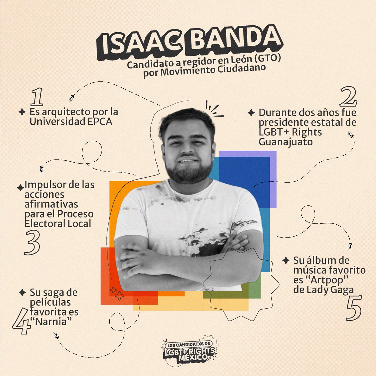 Conoce a Isaac Banda (@SoyIsaacBanda), candidato a regidor en León, Guanajuato por @MovCiudadanoMX Durante dos años fue presidente de nuestra organización. 👇🏽