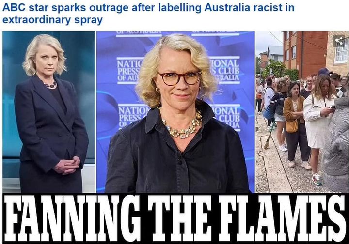 “A senior ABC journalist has come under fire after describing Australia as a “racist country” during a rant about Peter Dutton’s vow to slash migration.” Name calling is the modus operandi of the left. If you question climate change you are climate denier, question
