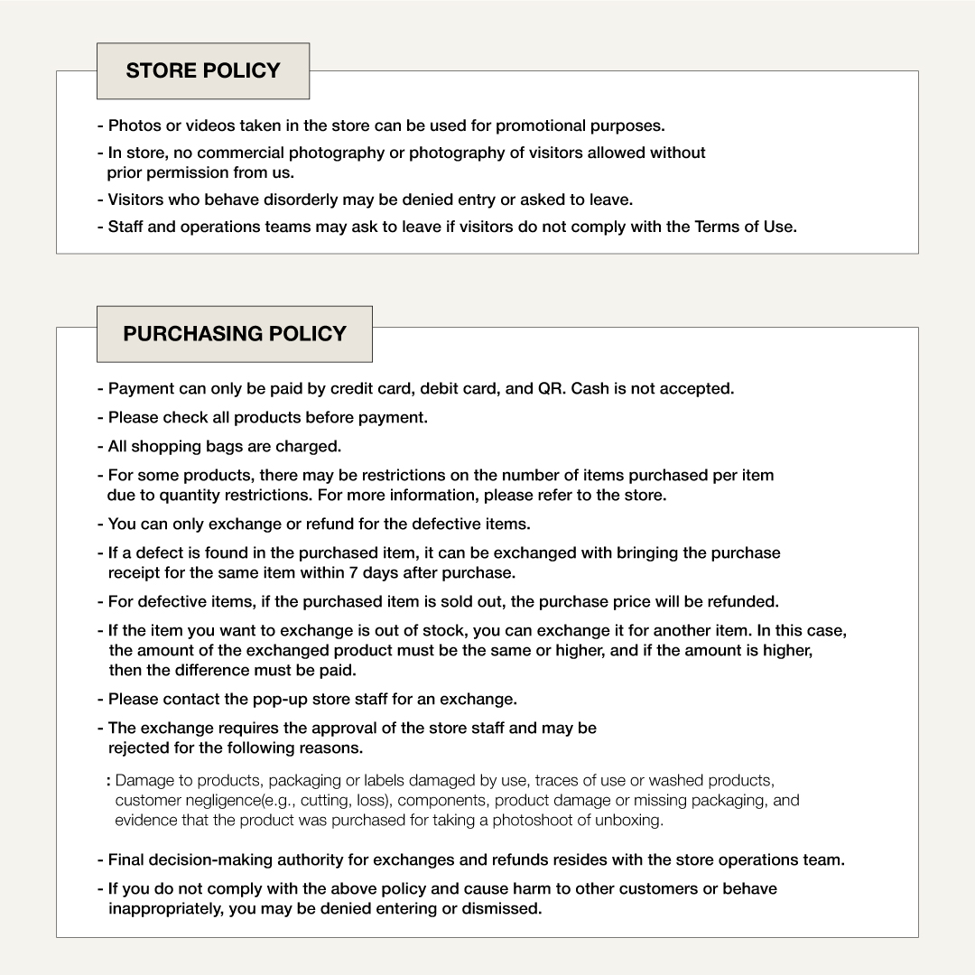 [BTS POP-UP : MONOCHROME IN HONG KONG – Announcement] ✅For everyone's safety and enjoyment, we ask for your understanding and cooperation to respect the following rules. #BTS #방탄소년단 #MONOCHROME #MNCR #BTS_POPUP #HongKong