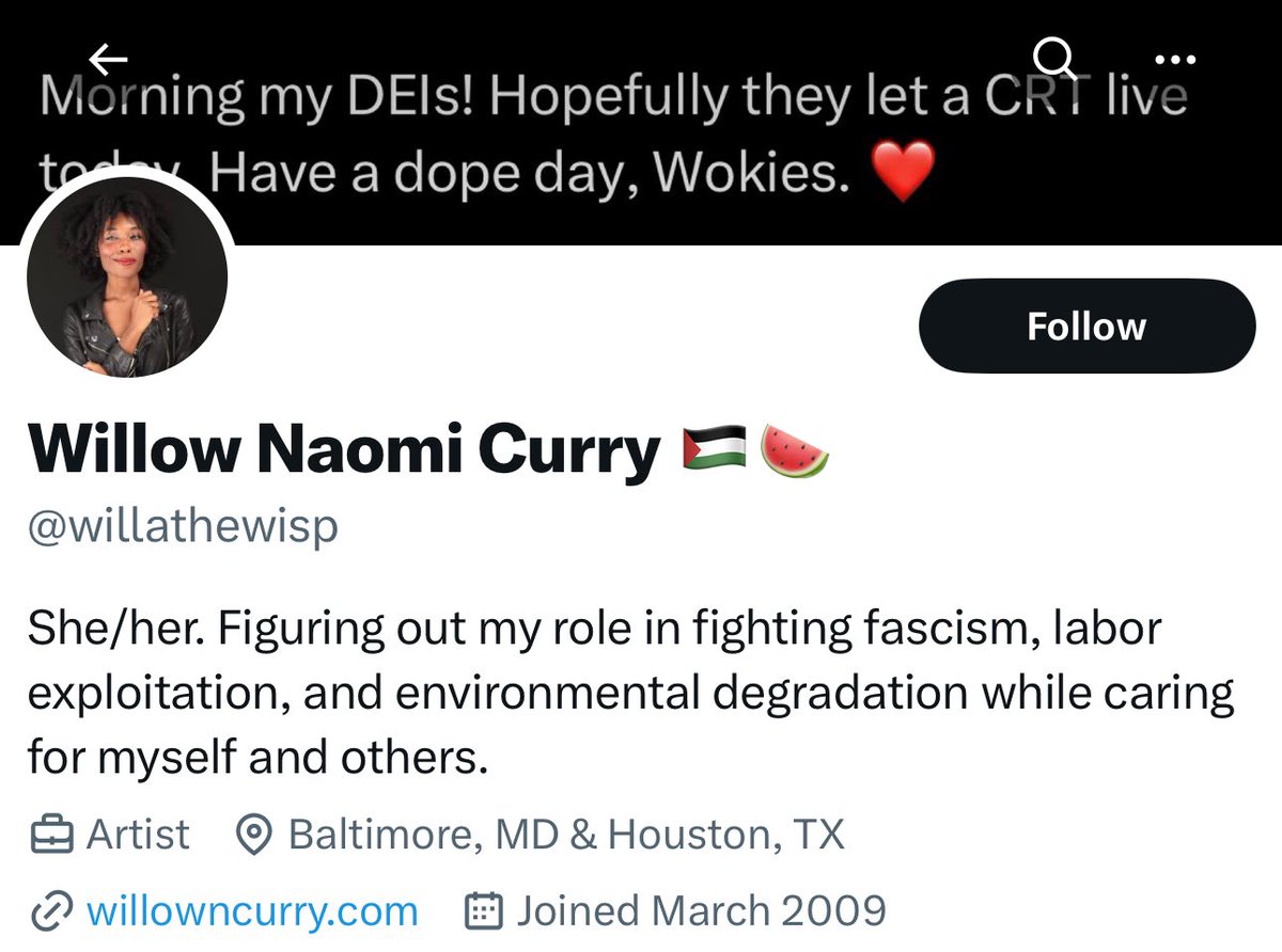 @willathewisp 🚨 Modern day Nazi alert - boycotting a Jewish woman. Shame on your Willow Naomi Curry.