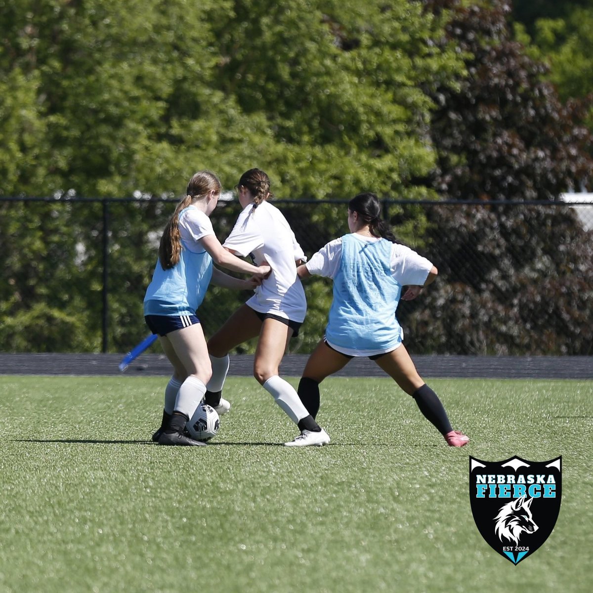 Nebraskafierce's tweet photo. First practice in the books 📚 I bet Coach had some inspiring things to  say….. wonder if anyone mic’d her up today? 😏

Thanks to @OmahaMarian for the last minute field space! 
We are happy to be back home for our first ever #NebraskaFierce game this Friday at TQ! https://t.co/dGwrFNA4ak