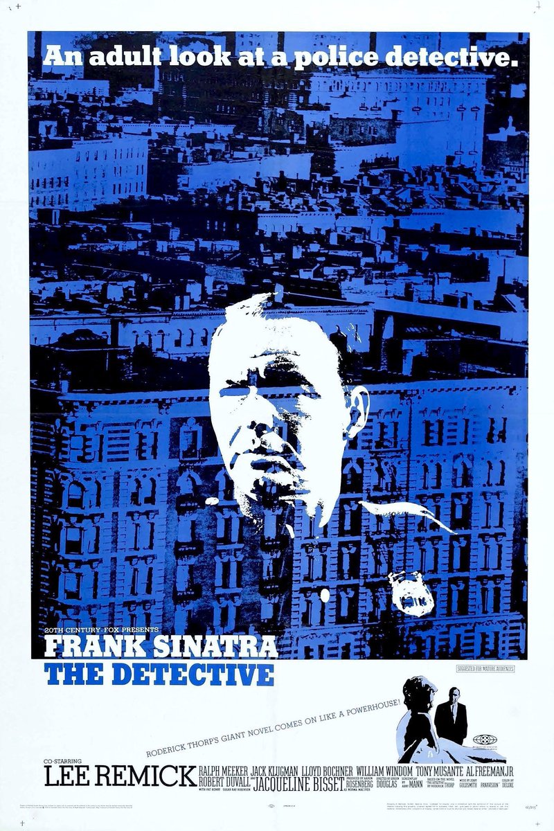 FilmNewsNos's tweet photo. 🎬MOVIE HISTORY: 56 years ago today, May 28, 1968, the movie ‘The Detective’ opened in theaters!
#FrankSinatra #LeeRemick #JacquelineBisset #RalphMeeker #JackKlugman #HoraceMcMahon #LloydBochner #WilliamWindom #TonyMusante #AlFreemanJr #RobertDuvall #PatHenry #SugarRayRobinson https://t.co/9QnXdFsFUN