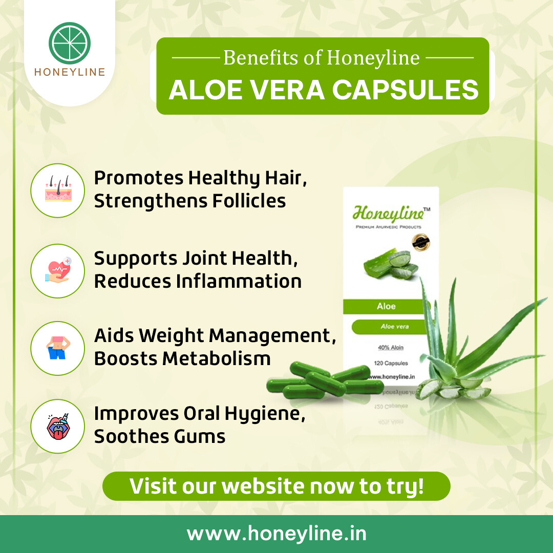 Get stronger hair and joints with our Honeyline Aloe vera Capsules!

🌐Honeyline website: honeyline.in
🛒Amazone: amzn.eu/d/70KbbBv
🛍️ Flipkart: dl.flipkart.com/s/go7qdouuuN

#Turmeric capsules benefits #Natural Turmeric Capsules #HoneylineCapsules #NaturalHealth