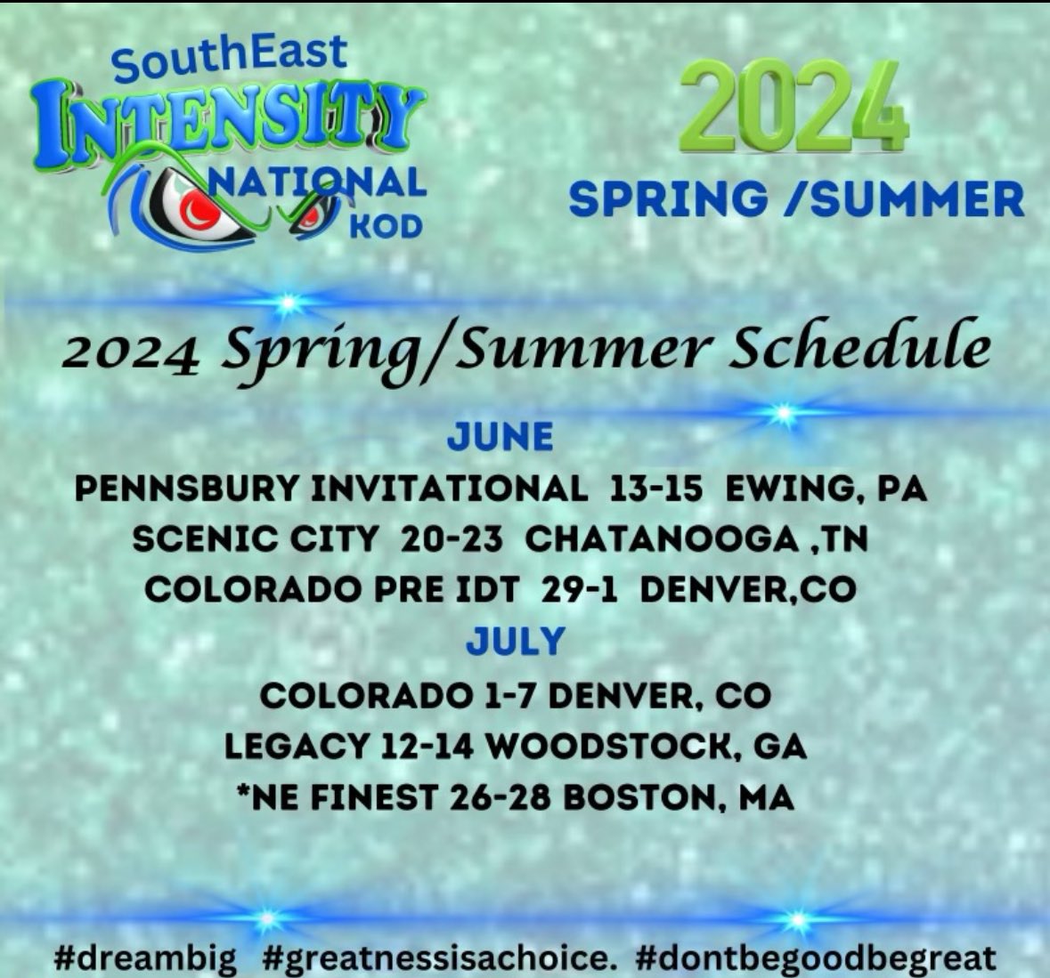 Samantha Lynch (@slynch2026) on Twitter photo Summer schedule is here! So excited to get after it this summer with <a href="/seintensity/">SEIntensityNational</a> 💙💚 Summer schedule is here! So excited to get after it this summer with <a href="/seintensity/">SEIntensityNational</a> 💙💚