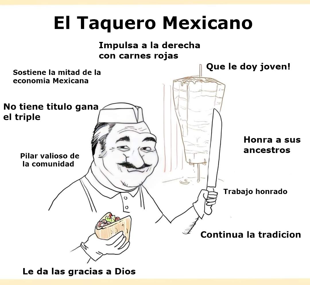 El Taquero Mexicano hace mas que el presidente