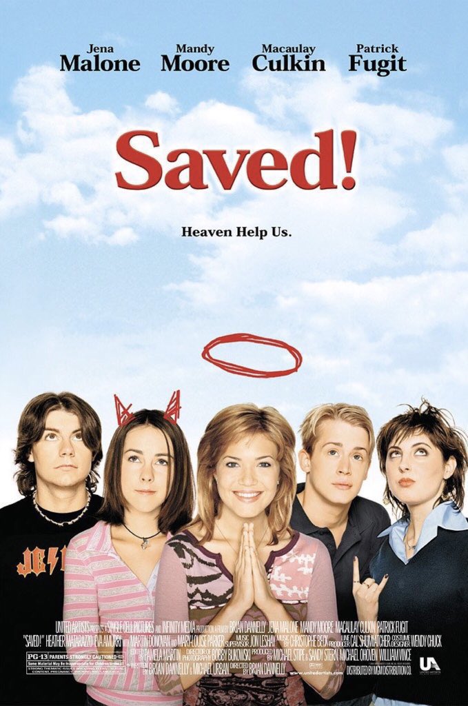 🎬MOVIE HISTORY: 20 years ago today, May 28, 2004, the movie 'Saved!' opened in theaters!

#MandyMoore #JenaMalone @IncredibleCulk #EvaAmurri #PatrickFugit #ElizabethThai #ChadFaust #MartinDonovan @HeatherMatarazz #MaryLouiseParker #DaveRosin #BrianDannelly