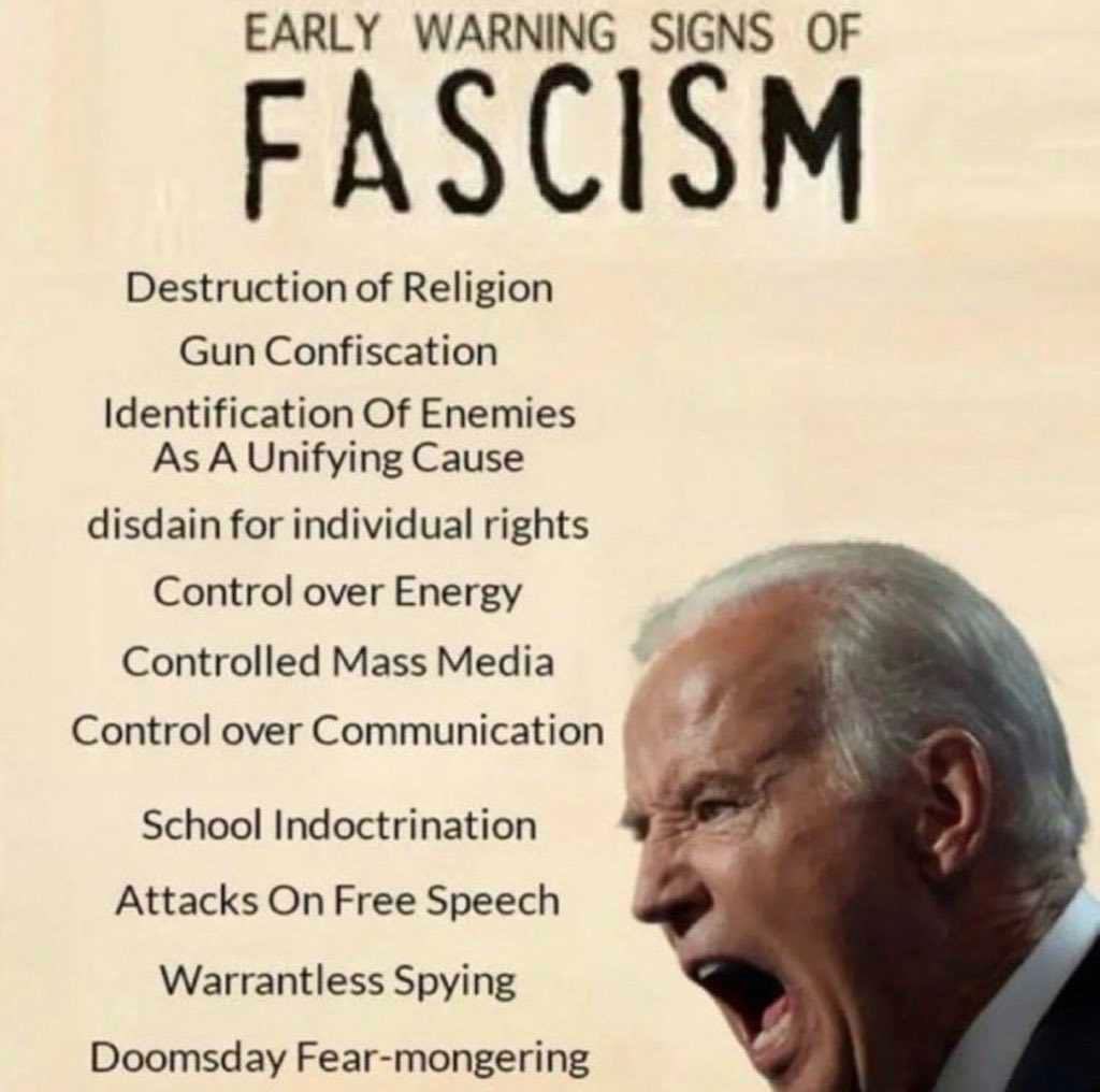 No wonder the left keeps calling Trump a fascist. They are the masters of projection after all.