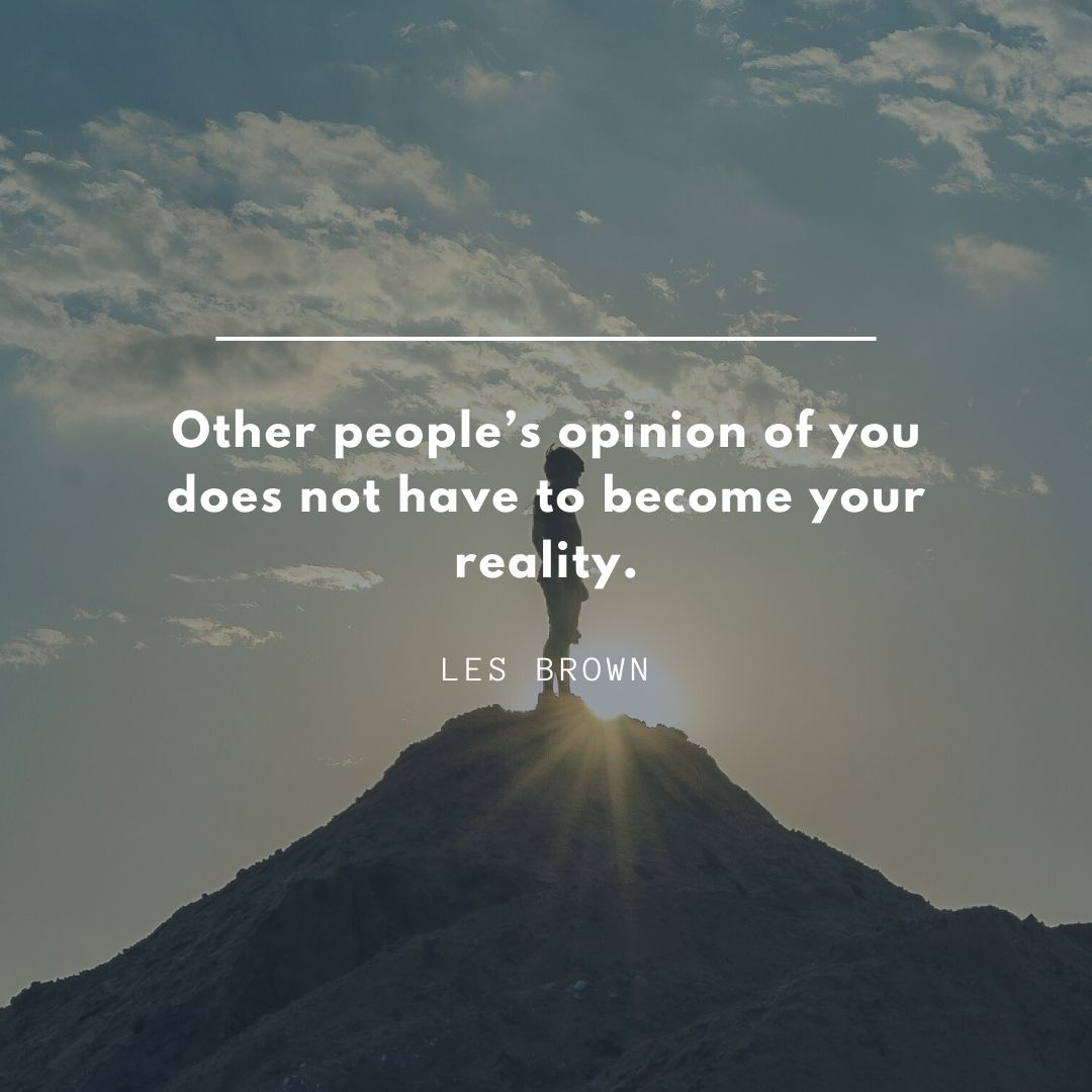 Other people's opinion of you does not have to become your reality.

~ Les Brown

#createyourownreality #dontownothersopinion 𝗣𝗮𝘀𝘀 𝘁𝗵𝗶𝘀 𝗮𝗹𝗼𝗻𝗴 𝘁𝗼 𝘆𝗼𝘂𝗿 𝗳𝗼𝗹𝗹𝗼𝘄𝗲𝗿𝘀!