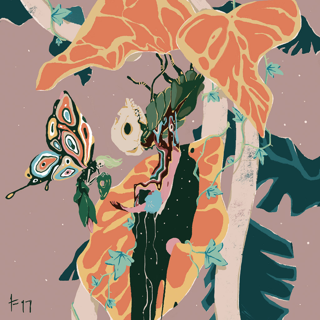 'Little Fugue'
Life is the little fugue of reinventions 

-
Minted on <a href="/SuperRare/">SuperRare</a>
#art #illustration #garden
-