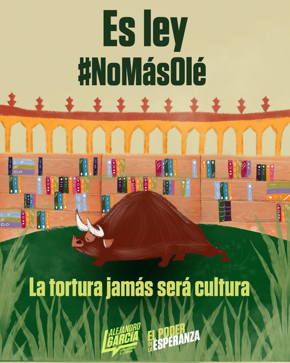 Nunca más la tortura será cultura.

#NoMásOlé