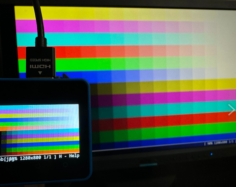 nnn112358's tweet photo. #CoreMP135 で、DisplayPortとLCDにfbiでカラーバーを出すと、色がずれている( ;∀;)
color_bar:https://t.co/KL98m0jf6u https://t.co/jTtfHF7X1c