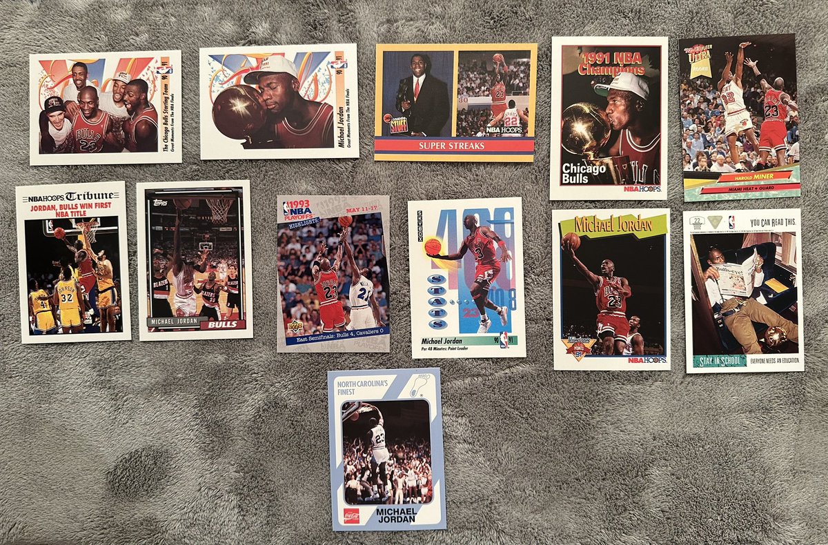 All Pack Fresh MJ’s. The Road To The National begins! Message me if interested in a MJ! #cards #basketballcards #junkwax